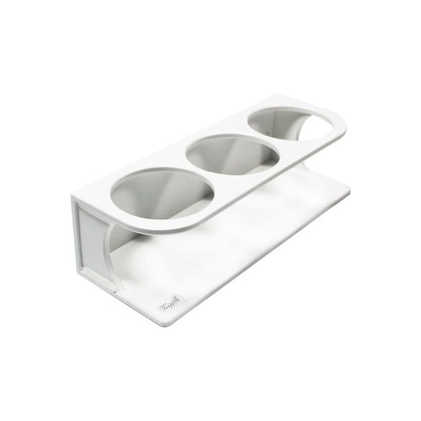 Trippnt TrippNT White HDPE 500mL Small Triple Holder Bottle, 11-1/8"W x 4-1/8"D x 3-1/8"H 50571 - main